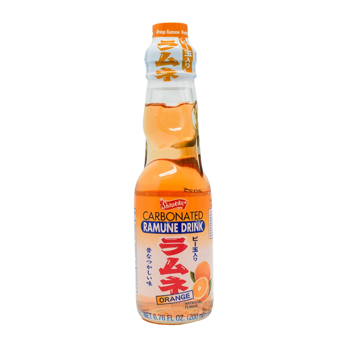 Shirakiku Orange Ramune Soda Drink (6.76oz) | T&T Supermarket US