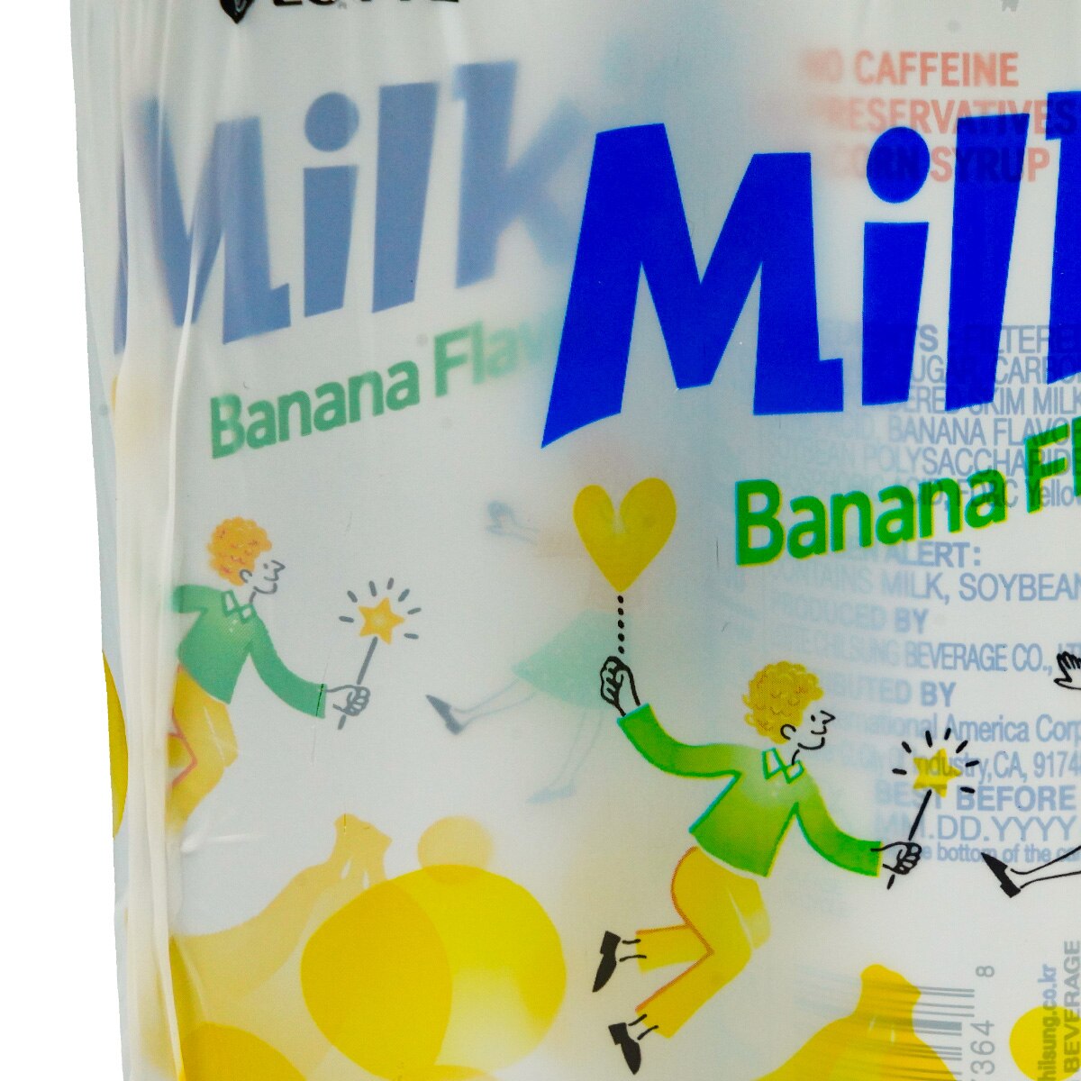 Lotte Milkis Cream Soda - Banana Flavor (6x8.45fl.oz) ｜ 大統華