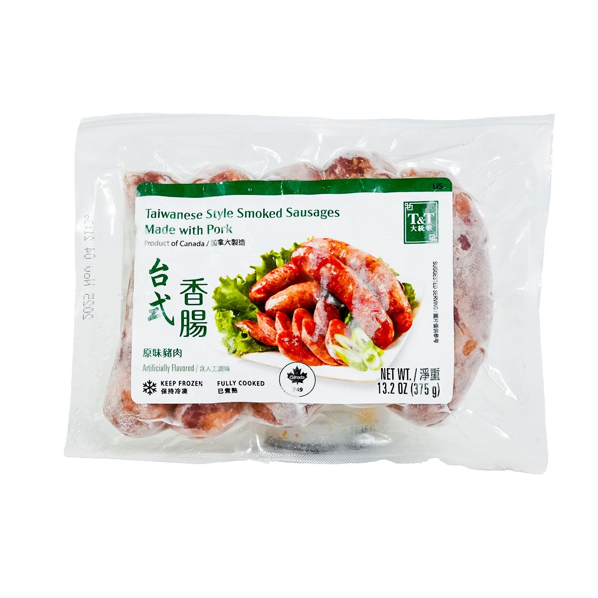 T&T 台式香肠- 原味(13.2oz)