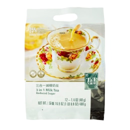 T&T 3In1 Milk Tea Reduced Sugar (12x1.4oz)