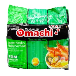 Omachi Instant Noodles - Hot and Sour Shrimp Flavor (5x2.75oz