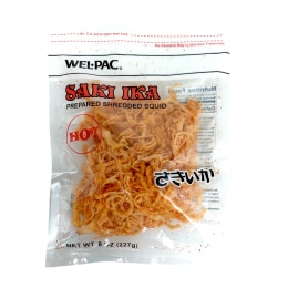 Welpac Saki Ika Hot Shredded Squid (8oz) ｜ 大统华超级市场美国
