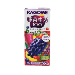 Kagome Yasai Seikatsu Carrot and Grape Juice (6.76fl.oz) | T&T