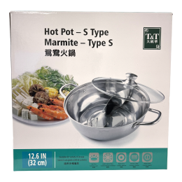Zhang Xiao Quan Stainless Steel Hot Pot with Divider (30mm) ｜ 大