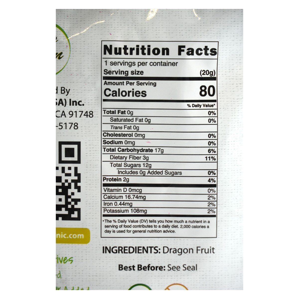 Biggreen Freeze Dried Dragon Fruit (0.7oz) | T&T Supermarket US