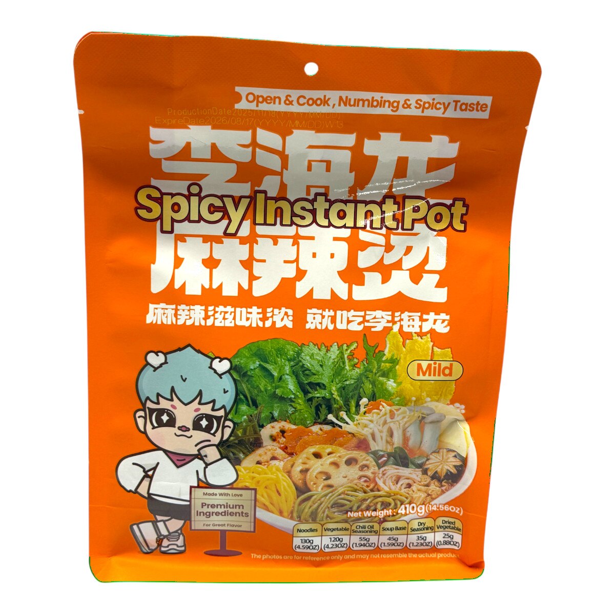 みみちゃん2袋 国産牛・豚2袋 甘酢いか軟骨2袋 たこトバ 45ｇ1袋 Li Hai Long Spicy Instant Pot Mild (14.46oz) | T&T Supermarket US
