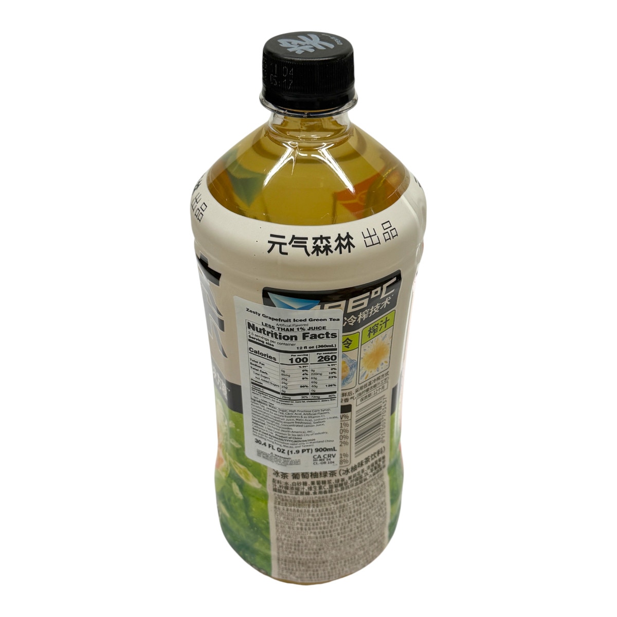 Chi Forest Grapefruit Iced Green Tea (30.4fl.oz) | T&T Supermarket US