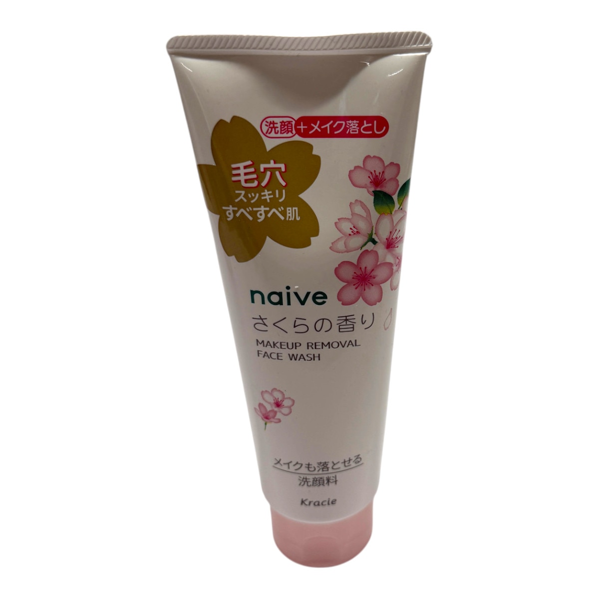 Kracie Naive Makeup Removal Face Wash - Sakura (6.3oz) ｜ 大統華