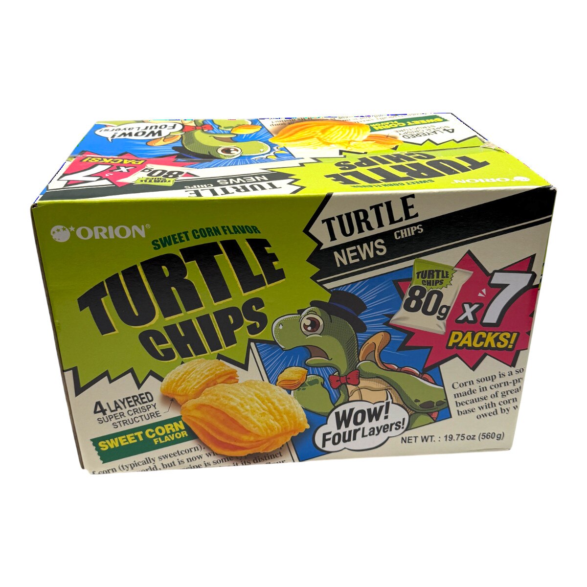 MICRODIET CORN ２箱(7×2) PACKS Orion Corn Soup Turtle Chip (7x2.82oz) | T&T Supermarket US