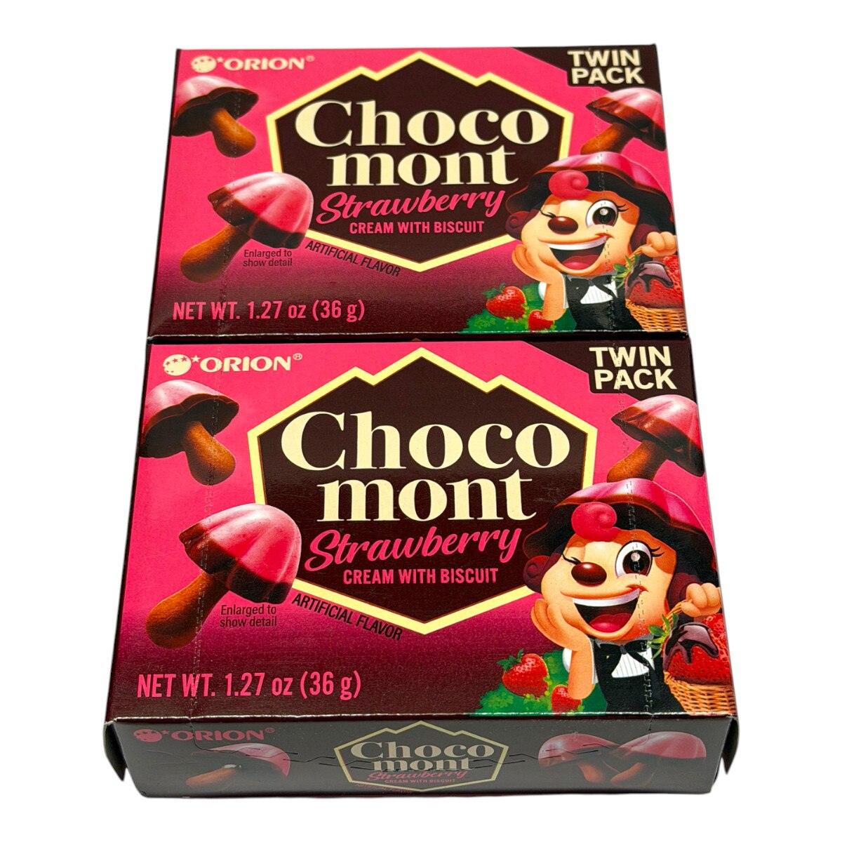 Orion Choco Mont Strawberry (2x1.27oz) ｜ 大統華超級市場美國