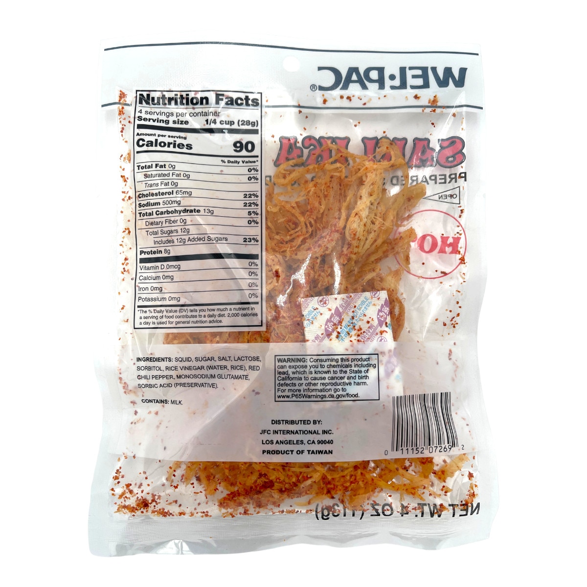 Welpac Saki Ika Hot Shredded Squid (4oz) | T&T Supermarket US