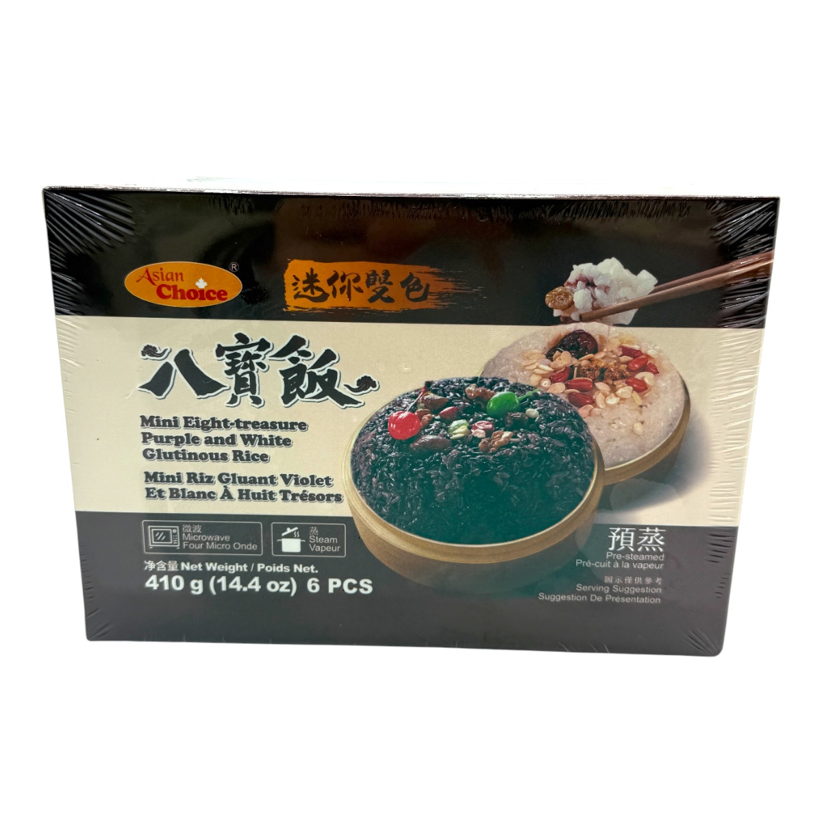 Asian Choice Mini Eight-Treasure Purple and White Rice (14.4oz