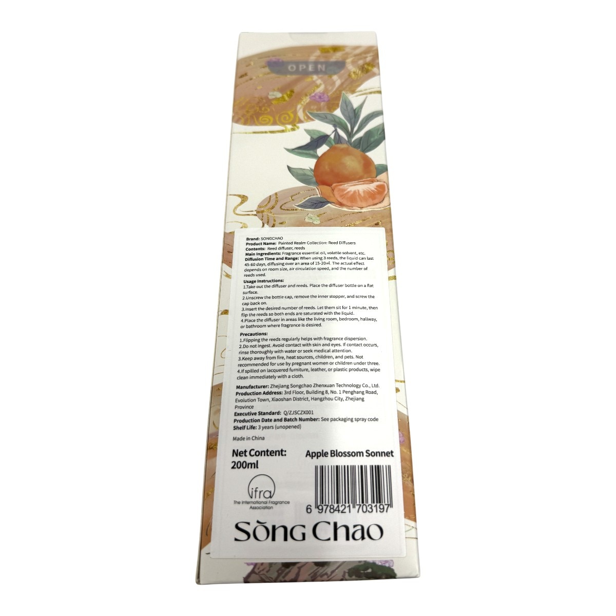 Song Chao Wonderland Reed Diffuser - Apple Blossom Sonnet (6.76fl