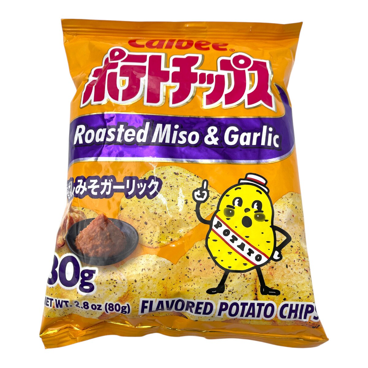 Calbee Miso Garlic Flavored Potato Chips - Small (2.8oz) | T&T