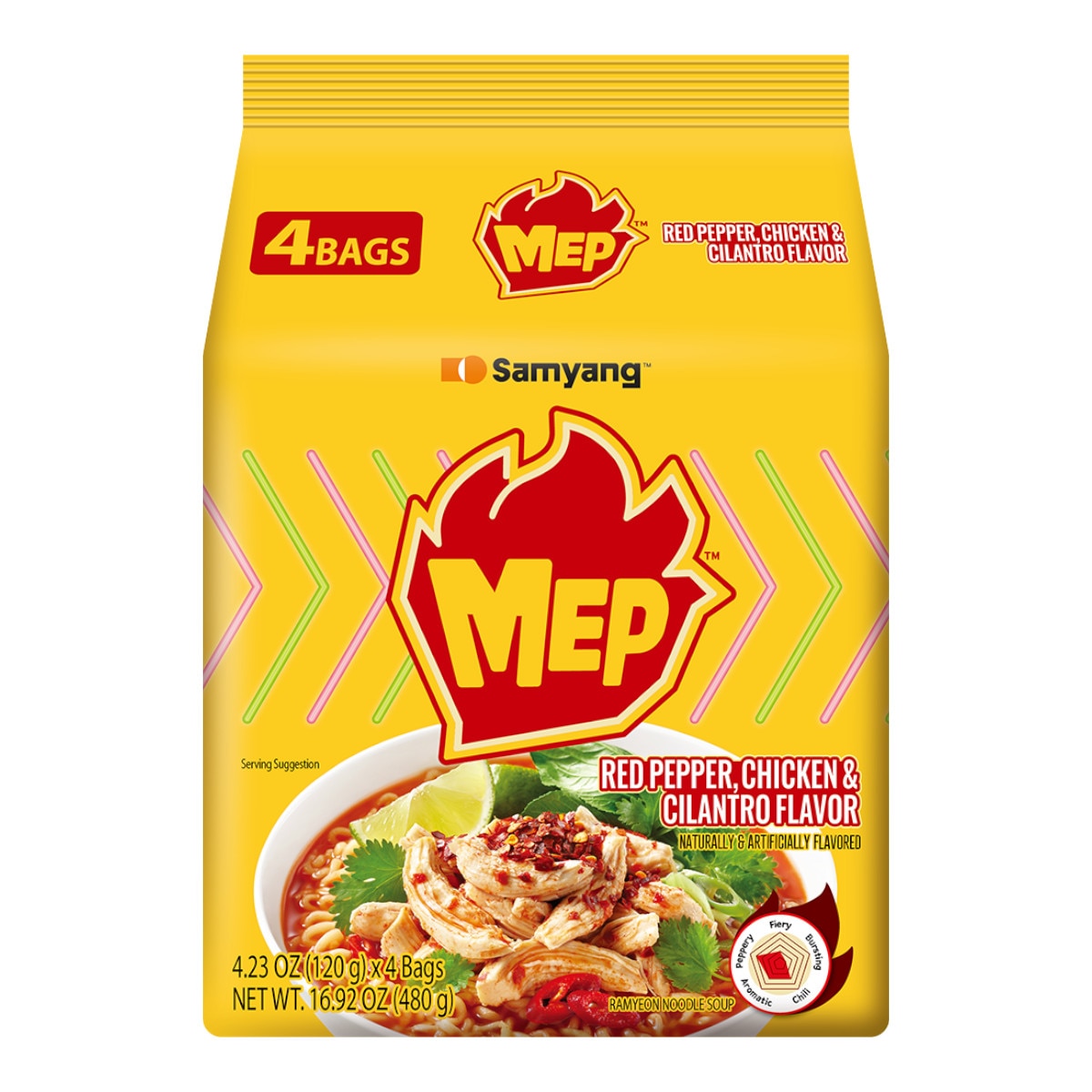Samyang MEP Cilantro & Chicken Flavor (4x4.23oz) | T&T Supermarket US