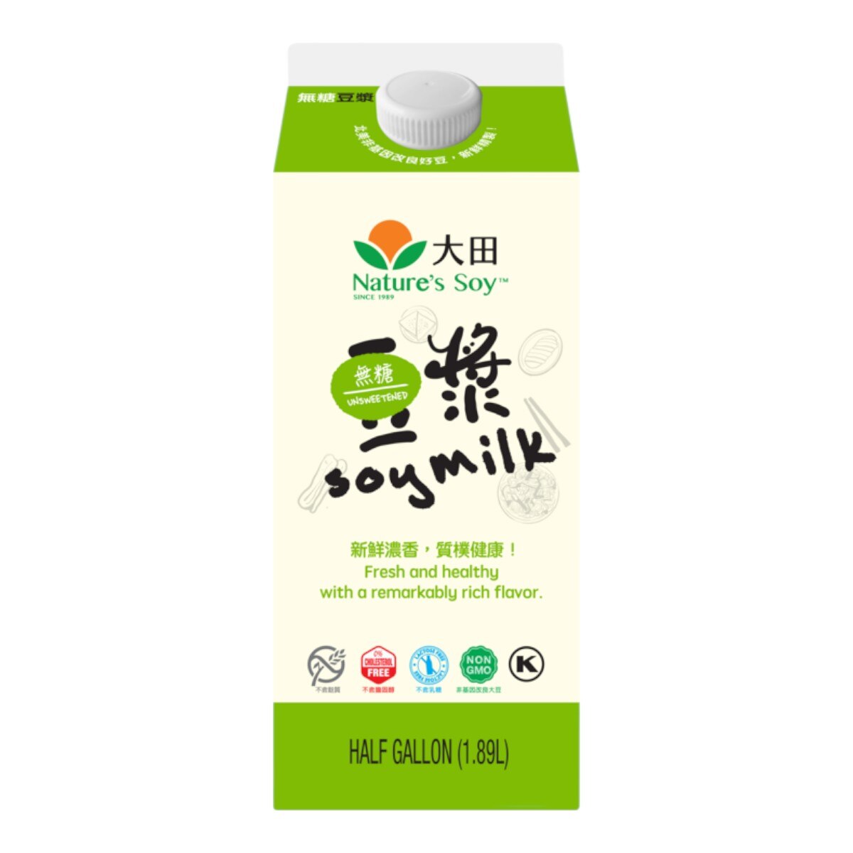 Nature's Soy Unsweetened Soy Milk (0.5gal) ｜ 大统华超级市场美国
